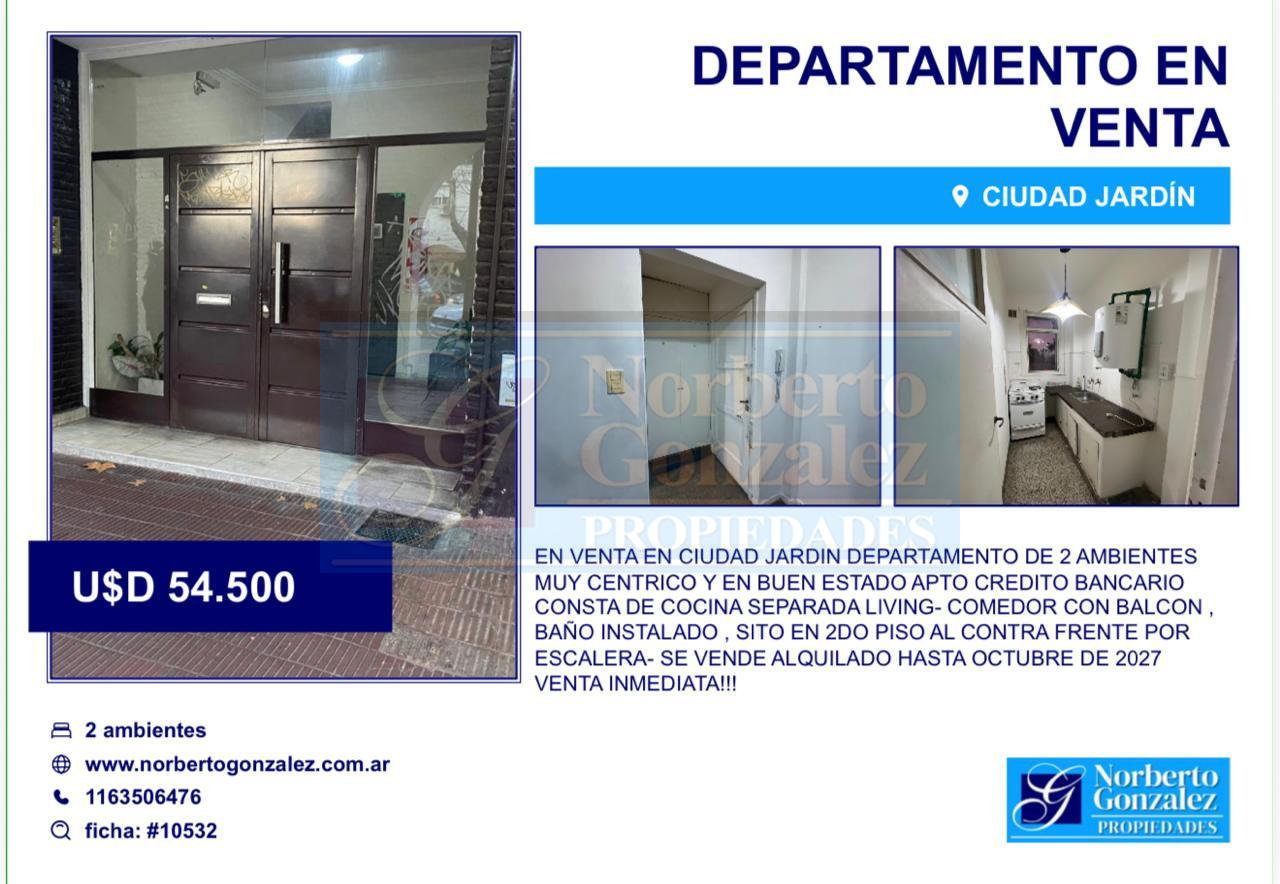 DEPARTAMENTOCIUDAD JARDÍN